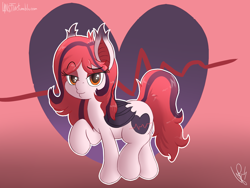 Size: 1600x1200 | Tagged: safe, artist:magical disaster, oc, oc only, oc:arrhythmia, species:bat pony, species:pony, cute, lips, plot, plump, simple background