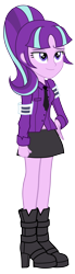 Size: 1633x5955 | Tagged: safe, artist:bluse, character:starlight glimmer, episode:the cutie map, g4, my little pony: friendship is magic, my little pony:equestria girls, clothing, equestria girls-ified, female, hilarious in hindsight, show accurate, simple background, skirt, solo, starlight himmler, transparent background, vector