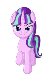 Size: 1944x2880 | Tagged: safe, artist:thecheeseburger, character:starlight glimmer, episode:the cutie map, g4, my little pony: friendship is magic, female, raised eyebrow, raised leg, smug, smuglight glimmer, solo