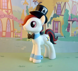 Size: 900x821 | Tagged: safe, artist:krowzivitch, oc, oc only, oc:hocus pocus, species:pony, bow tie, clothing, craft, figurine, hat, irl, photo, sculpture, solo, top hat