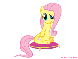 Size: 2000x1500 | Tagged: safe, artist:nightmaremoons, character:fluttershy, cushion, dreamworks face, simple background, transparent background, vector