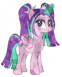 Size: 4500x5593 | Tagged: safe, artist:mixiepie, character:aria blaze, species:alicorn, species:pony, absurd resolution, ariacorn, crystal alicorn, crystallized, female, ponified, simple background, solo, transparent background, vector