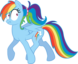 Size: 8709x7180 | Tagged: safe, artist:blmn564, artist:xenon, character:rainbow dash, absurd resolution, female, ponytail, scrunchy face, simple background, solo, transparent background