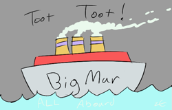 Size: 591x378 | Tagged: safe, artist:liracrown, character:all aboard, character:big mcintosh, character:marble pie, ship:marblemac, episode:hearthbreakers, g4, my little pony: friendship is magic, female, literal shipping, male, no pony, ship, shipping, straight