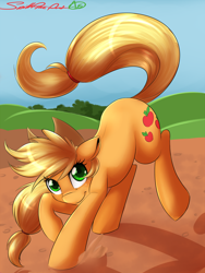 Size: 1600x2133 | Tagged: safe, artist:spittfireart, character:applejack, female, solo