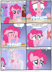 Size: 792x1094 | Tagged: safe, artist:kturtle, character:berry punch, character:berryshine, character:cup cake, character:pinkie pie, comic:the story of granny pie, comic, granny pie, portuguese, translation