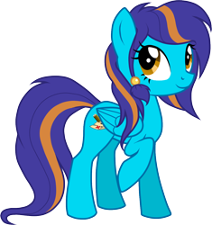 Size: 1136x1210 | Tagged: safe, artist:sirzi, oc, oc only, oc:skysee way, species:pegasus, species:pony, hair beads, solo
