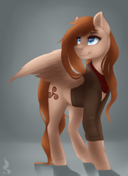 Size: 800x1100 | Tagged: safe, artist:silentwulv, oc, oc only, oc:anima, species:pegasus, species:pony, solo, spread wings, wings