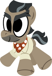 Size: 2069x3000 | Tagged: safe, artist:chainchomp2, derpibooru original, character:doctor caballeron, species:earth pony, species:pony, episode:stranger than fanfiction, high res, male, plushie, simple background, solo, stallion, transparent background, vector