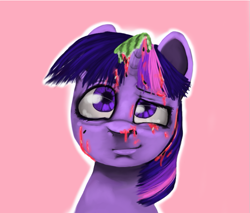 Size: 717x612 | Tagged: safe, artist:colorlesscupcake, character:twilight sparkle, female, solo, watermelon