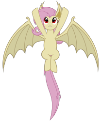 Size: 5000x6000 | Tagged: safe, artist:magister39, character:flutterbat, character:fluttershy, species:bat pony, species:pony, absurd resolution, female, flying, race swap, simple background, solo, transparent background, vector