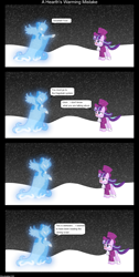 Size: 1000x1980 | Tagged: safe, artist:ahsokafan100, artist:chrzanek97, artist:magister39, artist:pappkarton, character:princess luna, character:snowfall frost, character:starlight glimmer, episode:a hearth's warming tail, g4, my little pony: friendship is magic, blooper, comic, crossover, dagobah, parody, scene parody, spirit of hearth's warming yet to come, star wars, vector