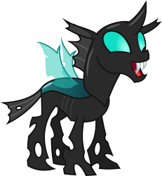 Size: 2775x3000 | Tagged: safe, artist:chainchomp2, character:thorax, species:changeling, episode:the times they are a changeling, g4, my little pony: friendship is magic, .svg available, :d, excited, happy, high res, male, simple background, solo, transparent background, vector