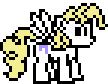 Size: 108x84 | Tagged: safe, artist:mega-poneo, character:surprise, g1, female, g1 to g4, generation leap, megaman, megapony, pixel art, simple background, solo, sprite, transparent background, video game