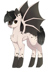 Size: 1447x1888 | Tagged: safe, artist:ohhoneybee, oc, oc only, oc:dev somnus, species:bat pony, species:pony, male, simple background, solo, stallion, transparent background