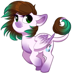 Size: 500x508 | Tagged: safe, artist:silentwulv, oc, oc only, oc:melody, species:pegasus, species:pony, chibi, female, mare, running, simple background, solo, transparent background