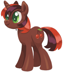 Size: 606x690 | Tagged: safe, artist:needsmoarg4, character:cherry spices, species:pony, simple background, solo, transparent background