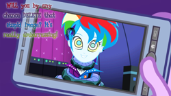 Size: 1360x760 | Tagged: safe, artist:snakeythingy, episode:friendship through the ages, g4, my little pony: equestria girls, my little pony:equestria girls, camera shot, coils, crossover, dialogue, kaa, kaa eyes, manip, mind control, photo manipulation, story included, swirly eyes