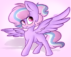 Size: 2242x1806 | Tagged: safe, artist:ashee, oc, oc only, oc:kat, species:pegasus, species:pony, blushing, solo