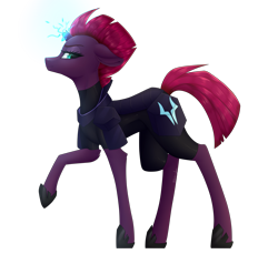 Size: 2442x2238 | Tagged: safe, artist:ohhoneybee, character:tempest shadow, species:pony, species:unicorn, my little pony: the movie (2017), female, high res, raised hoof, simple background, solo, transparent background