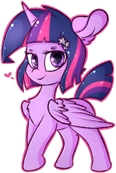 Size: 1700x2530 | Tagged: safe, artist:ashee, character:twilight sparkle, character:twilight sparkle (alicorn), species:alicorn, species:pony, alternate hairstyle, blushing, female, looking at you, simple background, solo, transparent background