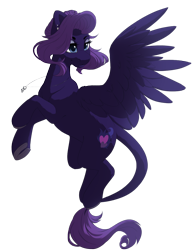 Size: 1100x1400 | Tagged: safe, artist:silentwulv, oc, oc only, oc:ender heart, species:pegasus, species:pony, female, mare, simple background, solo, transparent background