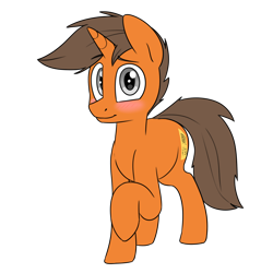 Size: 1200x1200 | Tagged: safe, artist:victoreach, oc, oc only, oc:scroll scribe, species:pony, species:unicorn, 2018 community collab, derpibooru community collaboration, raised hoof, simple background, transparent background