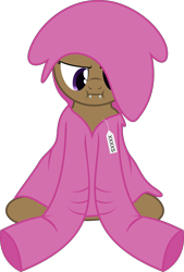 Size: 4057x5989 | Tagged: safe, artist:waveywaves, oc, oc only, oc:rias, species:bat pony, species:pony, :i, absurd resolution, clothing, fangs, hoodie, oversized clothes, simple background, solo, transparent background, vector
