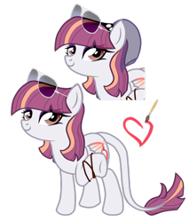 Size: 1024x1201 | Tagged: safe, artist:xxmissteaxx, oc, oc:artline, species:pegasus, species:pony, colored wings, colored wingtips, female, mare, simple background, solo, sunglasses, transparent background