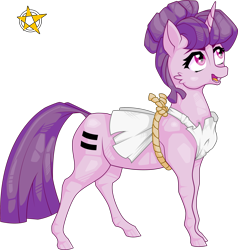 Size: 2838x2979 | Tagged: safe, artist:amberpendant, character:sugar belle, equal cutie mark, equalized, female, simple background, solo, transparent background