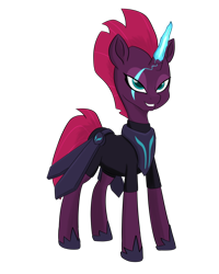 Size: 800x1000 | Tagged: safe, artist:chedx, character:tempest shadow, species:pony, comic:the storm kingdom, my little pony: the movie (2017), alternate timeline, alternate universe, bad end, crystal of light, evil, female, general tempest shadow, glowing scar, magic, mare, military, mind control, parallel universe, simple background, solo, storm kingdom, tempest gets her horn back, the bad guy wins, transparent background