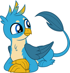 Size: 5756x6000 | Tagged: safe, artist:chainchomp2, character:gallus, species:griffon, episode:school daze, g4, my little pony: friendship is magic, .svg available, absurd resolution, catbird, crossed arms, cute, gallabetes, griffons doing cat things, lounging, male, paws, prone, simple background, smiling, solo, transparent background, vector