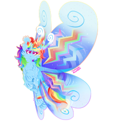 Size: 1024x1046 | Tagged: safe, artist:vanillaswirl6, character:rainbow dash, species:breezies, :<, >:<, breeziefied, cheek fluff, chest fluff, chin fluff, colored eyelashes, colored pupils, ear fluff, female, fluffy, flying, looking up, photoshop, rainbow breez, raised hoof, redraw, simple background, sparkles, species swap, transparent background, unshorn fetlocks