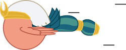 Size: 289x114 | Tagged: safe, artist:mega-poneo, character:somnambula, g4, ambiguous gender, ball, crossover, headdress, motion lines, rolling, simple background, solo, somnamballa, sonic the hedgehog (series), spin dash, spread wings, transparent background, wat, wings, wtf