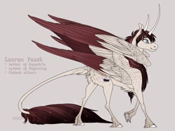 Size: 1280x960 | Tagged: safe, artist:dementra369, edit, oc, oc only, oc:fausticorn, species:alicorn, species:pony, better version, big wings, cloven hooves, detailed, double wings, female, four wings, leonine tail, mare, multiple horns, multiple wings, progress, realistic horse legs, seraph, seraphicorn, simple background, solo, unshorn fetlocks, wings