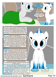 Size: 3840x5280 | Tagged: safe, artist:waveywaves, oc, oc only, oc:clockwork, oc:perry, species:pony, comic:sentient, comic, looking at each other, robot, robot pony
