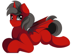 Size: 3888x2981 | Tagged: safe, artist:conrie, edit, oc, oc only, oc:queen phillip, species:alicorn, species:bat pony, species:changeling, species:pony, 2019 community collab, derpibooru community collaboration, alicorn oc, bat pony alicorn, bat pony oc, changeling oc, commission, cute, female, indecisive changeling identification, male, mare, red and black oc, simple background, solo, stallion, transparent background