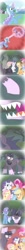 Size: 810x8000 | Tagged: safe, artist:advanceddefense, artist:nicktoonhero, character:applejack, character:fluttershy, character:pinkie pie, character:princess luna, character:rainbow dash, character:rarity, character:trixie, character:twilight sparkle, dream walker luna, nightmare, transformation, tumblr, twilight unbound, werelight shine