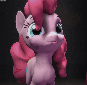 Size: 367x360 | Tagged: safe, artist:fishimira, character:pinkie pie, species:earth pony, species:pony, 3d, :3, animated, blep, cute, diapinkes, female, gif, hnnng, looking at you, mare, perfect loop, pfft, pinkie being pinkie, puffy cheeks, shifty eyes, silly, silly pony, smiling, solo, source filmmaker, tongue out