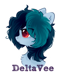 Size: 1825x2190 | Tagged: safe, artist:mirtash, rcf community, oc, oc only, oc:delta vee, species:pony, female, gift art, mare, simple background, solo