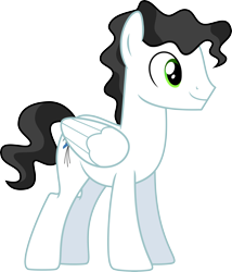 Size: 6000x7013 | Tagged: safe, alternate version, artist:chainchomp2, character:starry eyes, species:pegasus, species:pony, episode:wonderbolts academy, absurd resolution, background pony, male, simple background, smiling, solo, stallion, transparent background, vector