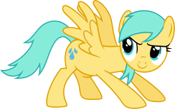 Size: 9639x6000 | Tagged: safe, alternate version, artist:chainchomp2, character:sunshower raindrops, species:pegasus, species:pony, episode:wonderbolts academy, absurd resolution, background pony, female, mare, simple background, solo, transparent background, vector