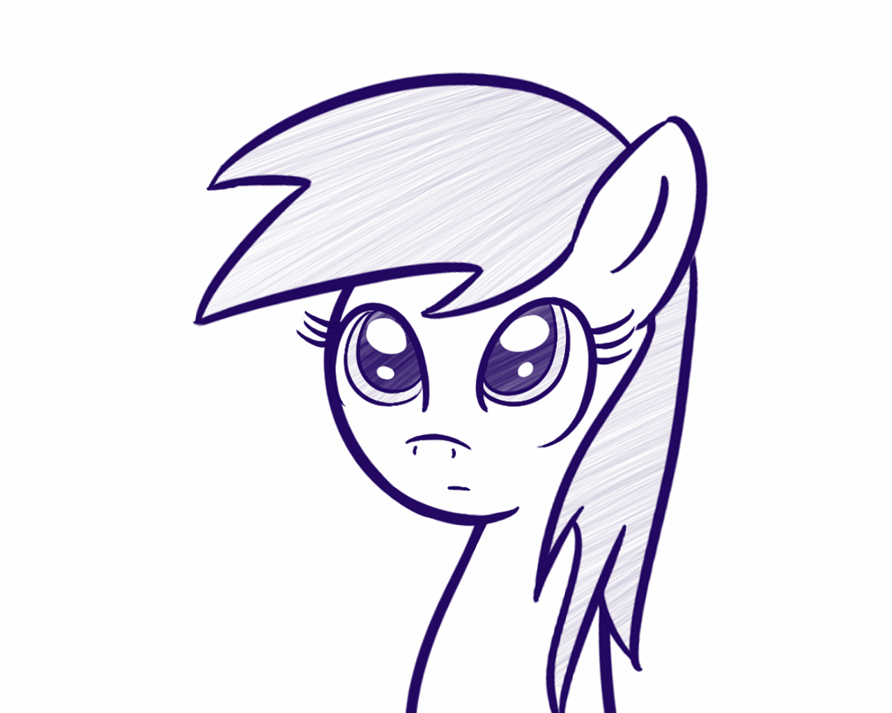 Size: 1280x1024 | Tagged: safe, artist:datahmedz, character:sunshower raindrops, species:pony, alternate hairstyle, animated, ask, female, gif, monochrome, raindropsanswers, solo, tumblr