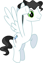 Size: 6000x8693 | Tagged: safe, alternate version, artist:chainchomp2, character:starry eyes, species:pegasus, species:pony, episode:wonderbolts academy, absurd resolution, background pony, flying, male, salute, simple background, solo, stallion, transparent background, vector
