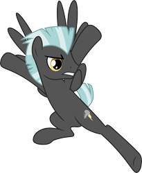 Size: 4917x6000 | Tagged: safe, alternate version, artist:chainchomp2, character:thunderlane, species:pegasus, species:pony, episode:wonderbolts academy, absurd resolution, kicking, male, simple background, solo, stallion, transparent background, vector