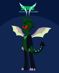 Size: 4000x5000 | Tagged: safe, alternate version, artist:chedx, character:spike, species:dragon, comic:the storm kingdom, my little pony: the movie (2017), adventure, alternate hairstyle, alternate timeline, alternate universe, bodyguard spike, comic, fantasy, winged spike
