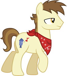 Size: 5251x6000 | Tagged: safe, artist:chainchomp2, character:steamer, species:earth pony, species:pony, episode:flight to the finish, g4, my little pony: friendship is magic, absurd resolution, background pony, bandana, male, neckerchief, raised hoof, simple background, solo, stallion, transparent background, vector