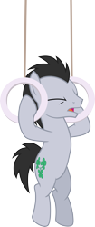 Size: 4000x9510 | Tagged: safe, artist:chainchomp2, character:lucky clover, species:earth pony, species:pony, episode:equestria games, g4, my little pony: friendship is magic, absurd resolution, background pony, exercise, eyes closed, male, simple background, solo, stallion, transparent background, vector