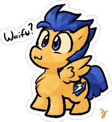 Size: 282x309 | Tagged: safe, artist:zutcha, character:flash sentry, species:pegasus, species:pony, :3, chest fluff, chibi, cute, diasentres, male, meme, precious, simple background, solo, stallion, transparent background, waifu thief