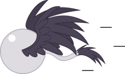 Size: 276x165 | Tagged: safe, artist:mega-poneo, character:natalya, species:griffon, ambiguous gender, background griffon, ball, crossover, motion lines, rolling, simple background, solo, sonic the hedgehog (series), spin dash, spread wings, transparent background, wings